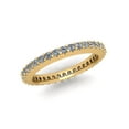 thumbnail image 1 of Natural .70Ct Round Cut Diamond Stackable Women's Anniversary Wedding Eternity Band Ring Solid 14k Yellow Gold G SI1, 1 of 3