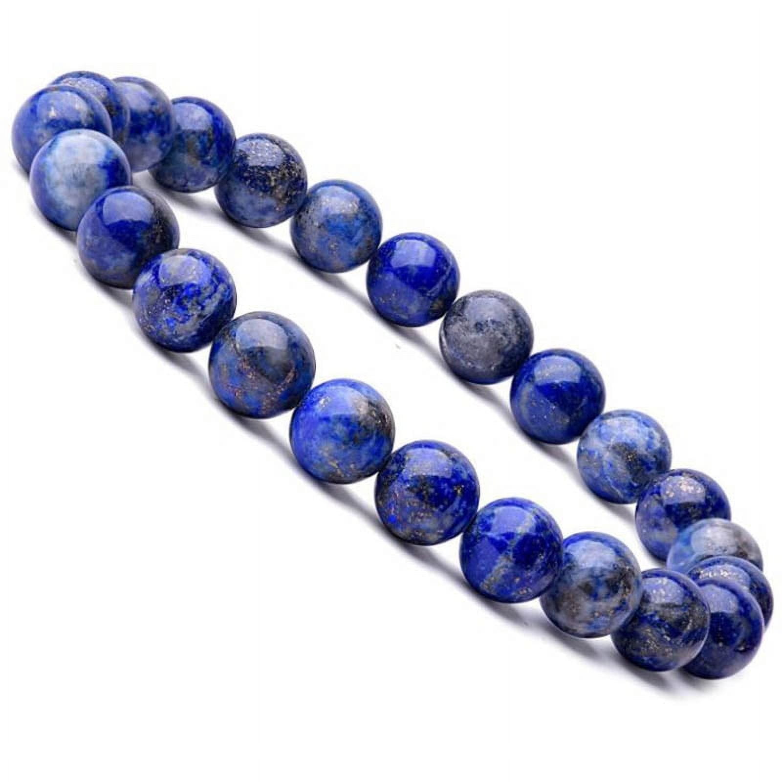 Malahill Natural Blue Stripe Agate Beads – 8mm Faceted Rondelle Stone Beads For Bracelets & Necklaces – 5 Strands + Stretch Cord Included – Jewelry Making Supplies - View #6
