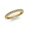thumbnail image 1 of Natural .90Ct Round Cut Brilliant Diamond Stackable Women's Anniversary Wedding Eternity Band Ring Solid 14k Yellow Gold G SI1, 1 of 3