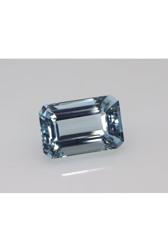 Natural AQUAMARINE Emerald Cut, 8.3x5.6 mm, Dainty Aquamarine Ring, Step Cut Rectangle Aquamarine, Emerald Cut Promise Ring, Stacking Ring