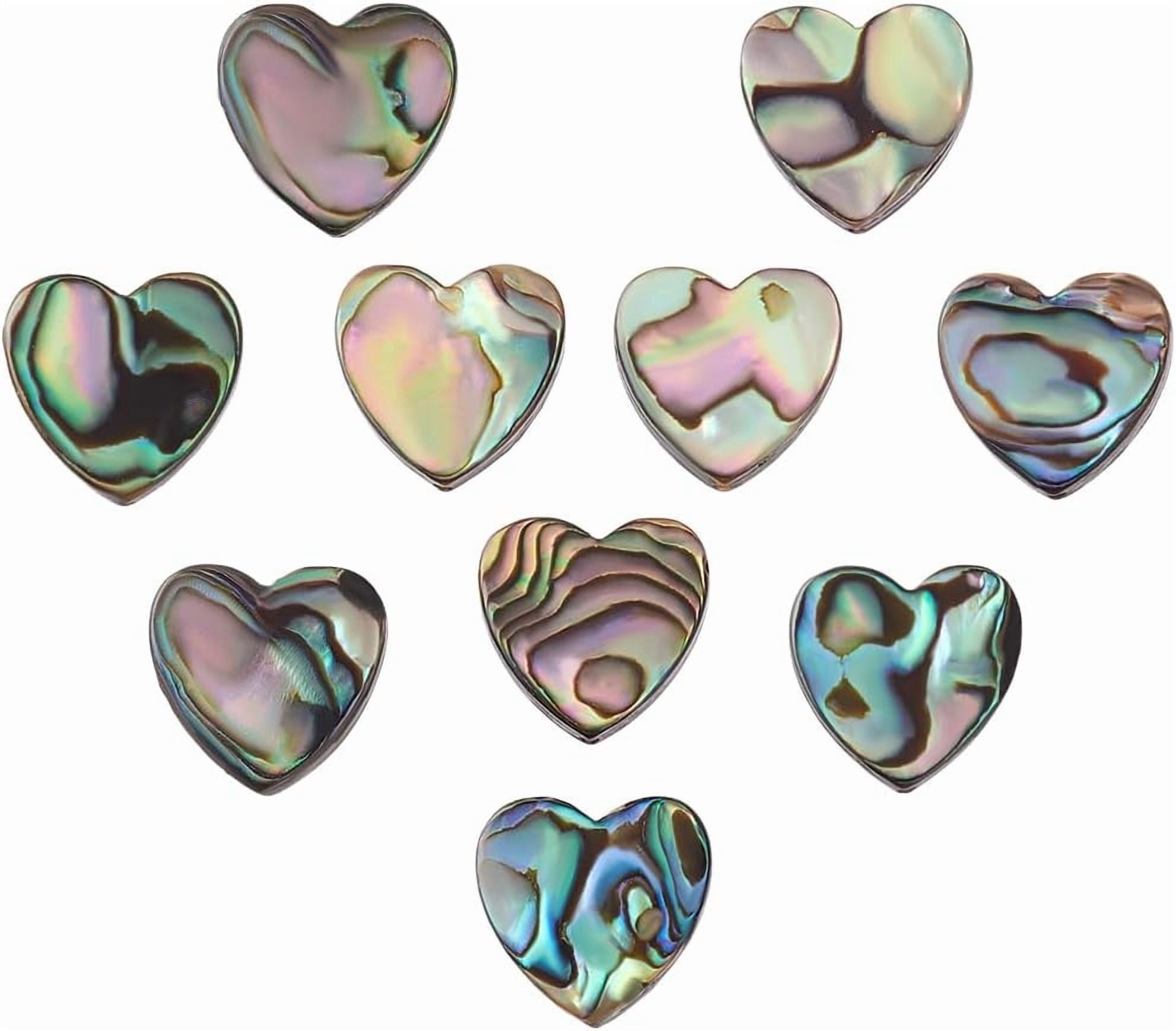 Natural Abalone Shell/Paua Shell Beads Heart 14x14x4mm Hole: 1.2mm ...