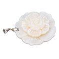 thumbnail image 1 of Natural Abalone Shell Pendant Handcrafted 3-Layered Flower Seashell Jewelry Necklace Decoration for Women, Elegant White Blossom Dress Accessories, 10.0 x 7.0 in / 25.4 x 17.8 cm, 1 of 9
