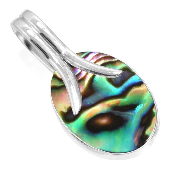 Natural Abalone Shell Women Jewelry 925 Sterling Silver Pendant