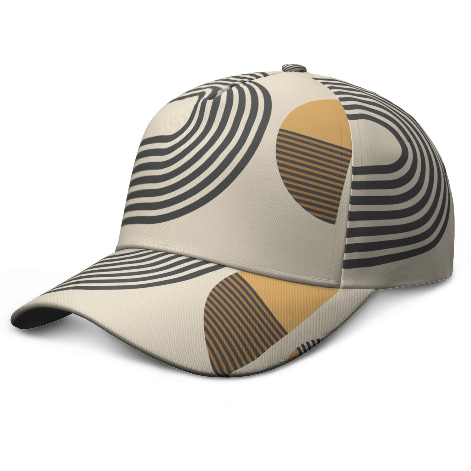 Abstract Natural Trucker Hat Rainbow Ridge Trucker Hat – Mid Profile Mesh Back | FisheWear main image 2