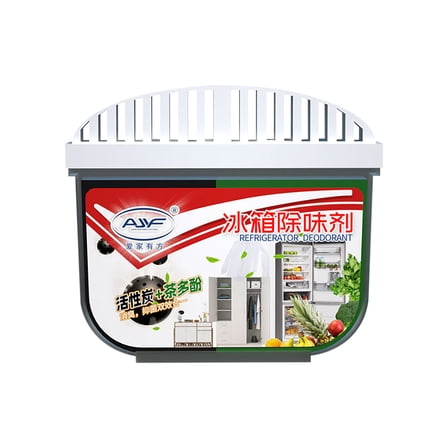 Natural Activated Charcoal Refrigerator Deodorizer,2-in1 Disinfection & Antibacterial,Odor Absorbent Fresh-Keeping Purifier For Household Refrigerator