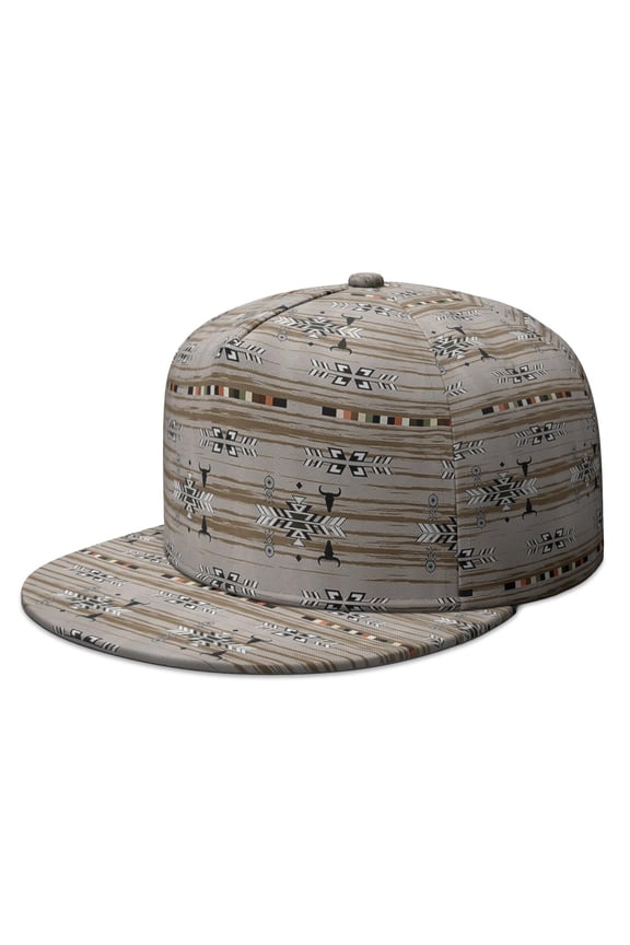 Natural Aesthetic Snapback Hat - Adjustable Flat Bill Cap for Urban Style