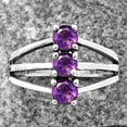 thumbnail image 1 of Natural African Amethyst 925 Sterling Silver Ring s.7.5 Jewelry DGR1124_G_7.5 R-1050, 1 of 7