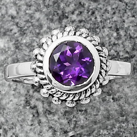 Natural African Amethyst 925 Sterling Silver Ring size 7-9 Jewelry R-1245 DGR1111_E_7.5 R-1245