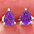thumbnail image 1 of Natural African Amethyst Stud 925 Sterling Silver Earrings Jewelry DGE1074_C E-1017, 1 of 7