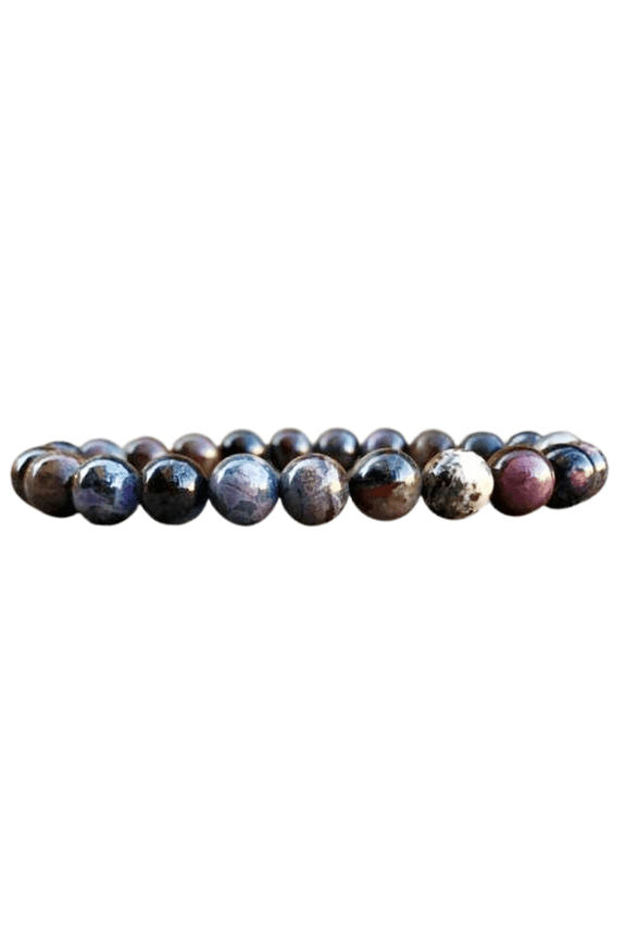 Natural African Sugilite 8mm Round Shape Smooth Cut Beads Stretchable Bracelet for Men & Women.