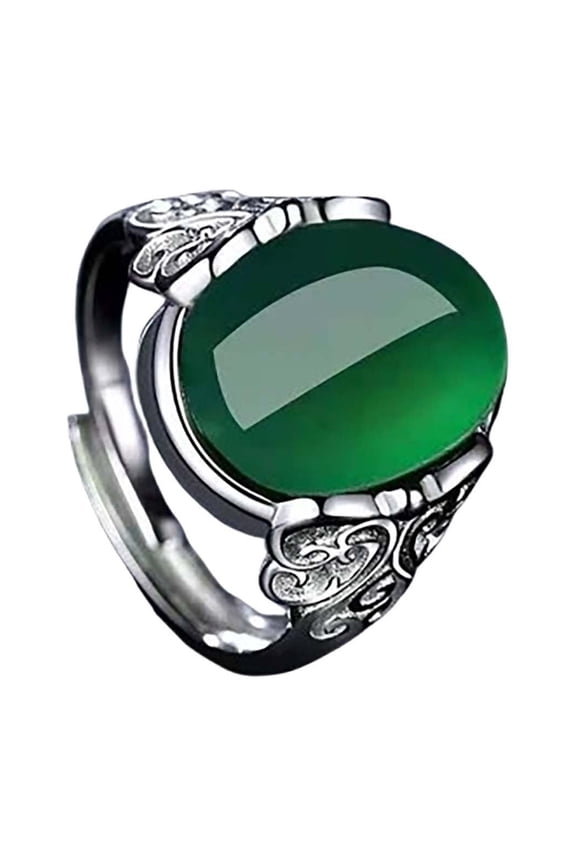 Natural Agate Onyx Stone Rings for Women,Adjustable White Gold Plated Sterling Silver Crusader Flower Fox Wedding Engagement Oval Round Gem Gemstone Birthstone Crystal Rings Jewelry