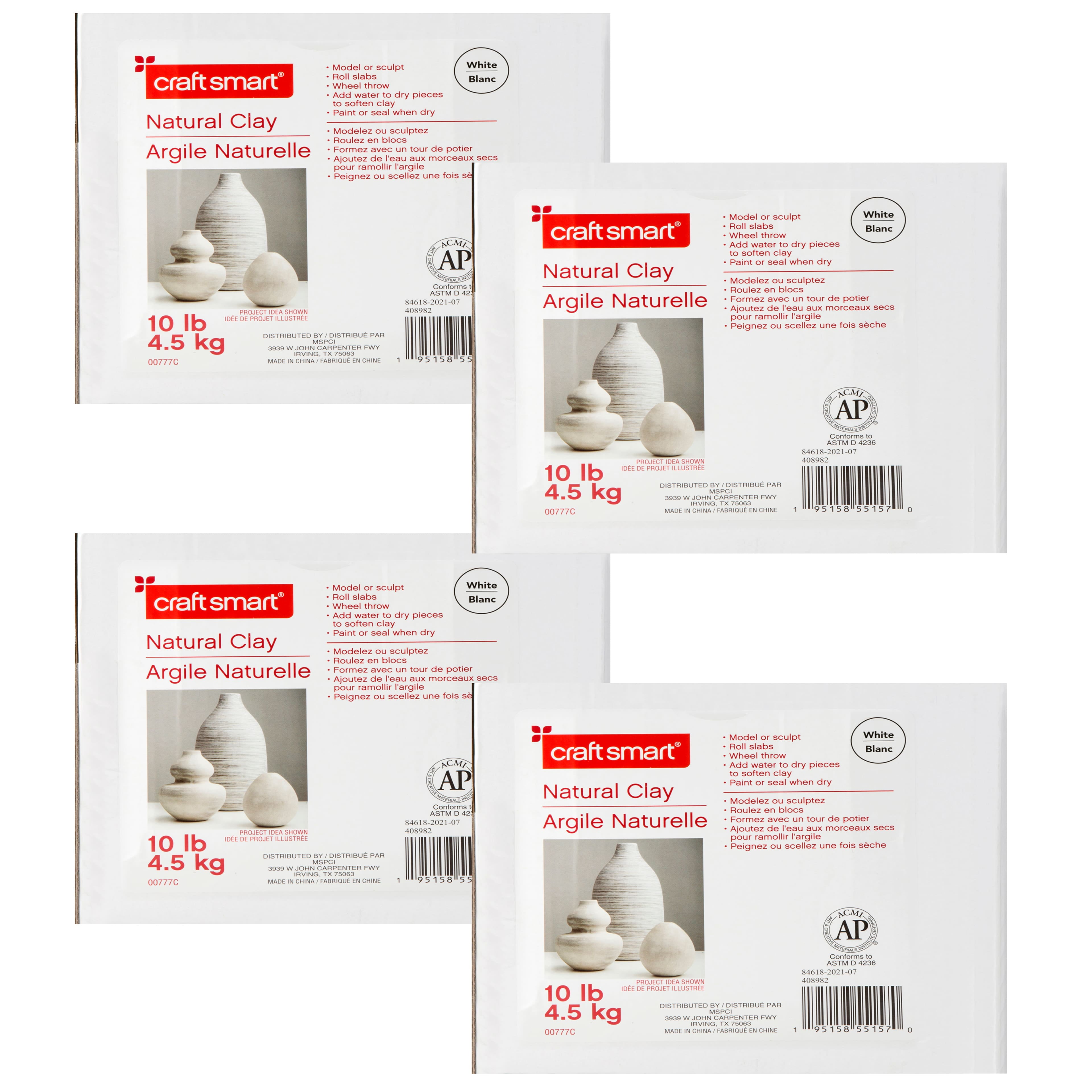 Natural AirDry Clay by Craft Smart NonToxic Clay for Hand Modeling