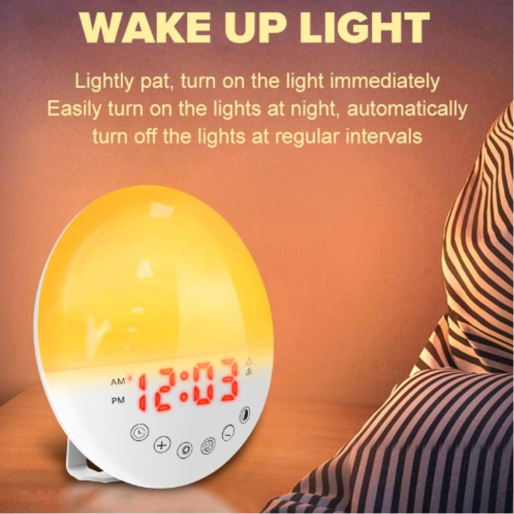 Natural Alarm Clock - Sunrise Simulation Wake Up Light for Halloween