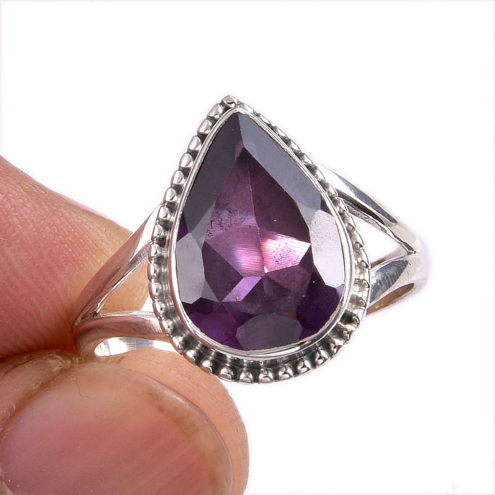 DIVINESILVERUSAINC Natural Alexandrite Gemstone 925 Solid Sterling Silver Jewelry Ring Size 9