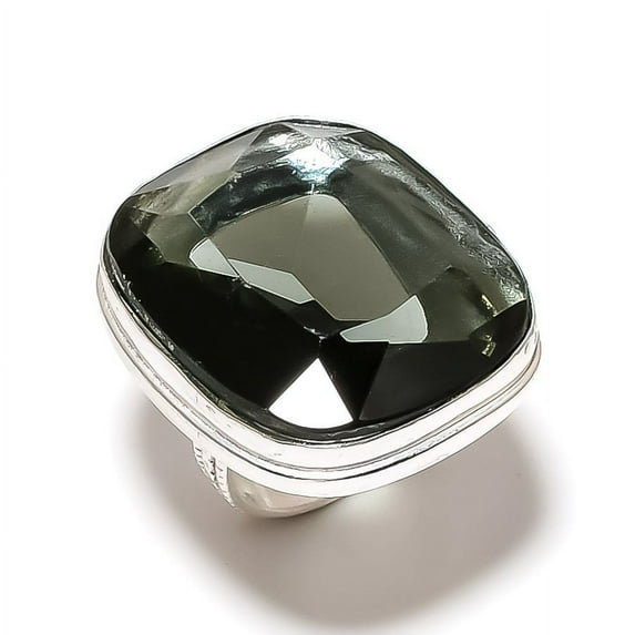 Natural Alexandrite Gemstone Handmade 925 Sterling Silver Jewelry Ring S.10