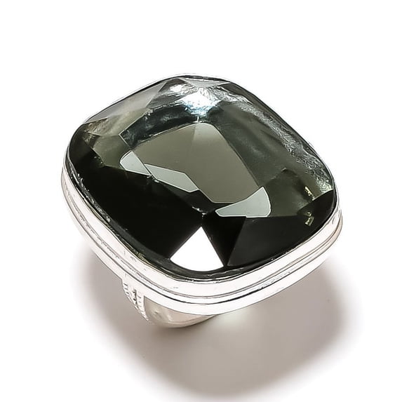 Natural Alexandrite Gemstone Handmade 925 Sterling Silver Jewelry Ring S.6