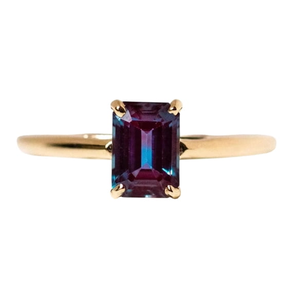 Natural Alexandrite Ring, AAA Alexandrite Gemstone Ring, June Birthstone, Fine Ring, Womens Ring, Gold Micron, 925 Sterling Silver, Promise Ring, Dainty Minimalist Stacking jewelry, Bridal Gift Ring