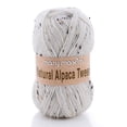 thumbnail image 1 of Mary Maxim Alpaca Yarn Medium Worsted Weight Grey Tweed Yarn 262 Yards, 1 of 7