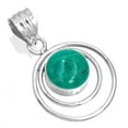thumbnail image 1 of Natural Amazonite Pendant 925 Sterling Silver Handmade Jewelry, 1 of 4