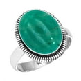 thumbnail image 1 of Natural Amazonite Ring 925 Sterling Silver Handmade Jewelry, 1 of 6