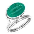 thumbnail image 1 of Natural Amazonite Ring 925 Sterling Silver Handmade Jewelry, 1 of 6