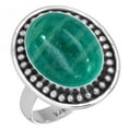 thumbnail image 1 of Natural Amazonite Women Jewelry 925 Sterling Silver Ring, 1 of 6
