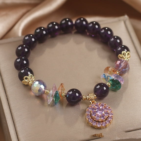 Natural Amethyst Bracelet Female Fashion Good Luck Comes
