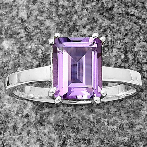 Natural Amethyst - Brazil 925 Sterling Silver Ring s.7.5 Jewelry DGR1110_D_7.5 R-1020
