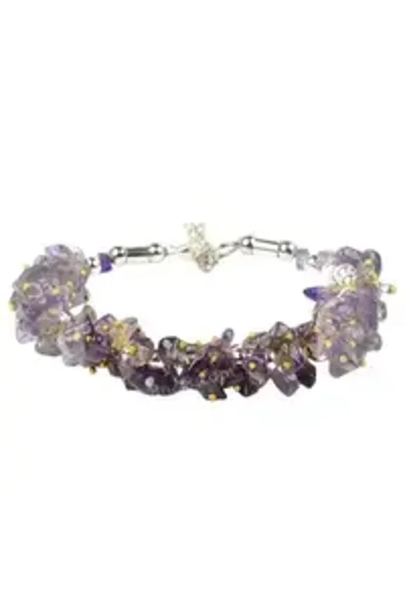 Natural Amethyst Chips Bracelet 100 % Original