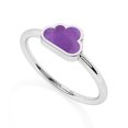 thumbnail image 1 of Natural Amethyst Cloud Shape Rings in Sterling Silver for Women, February Birthstone Jewelry for Her Birthday, Wedding Anniversary, Christmas, Mothers Day, 1 of 7