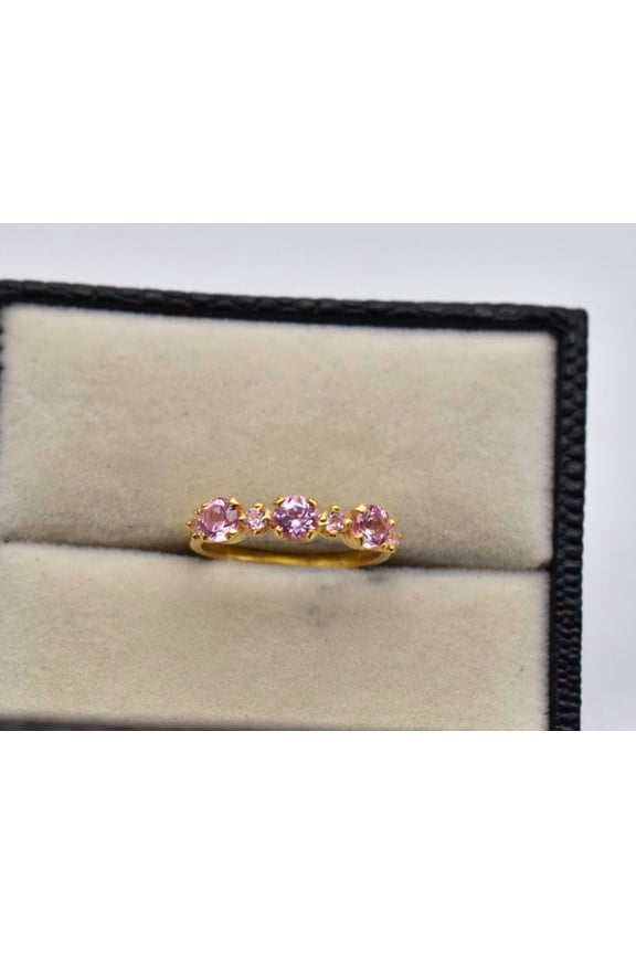 Natural Amethyst Engagement Ring Flower Alternative Ring Band Unique 925 Silver Wedding Ring Art Deco Promise Ring February Birthstone Ring