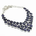 thumbnail image 1 of Natural Amethyst Gemstone Handmade 925 Sterling Silver Jewelry Necklace 18", 1 of 2