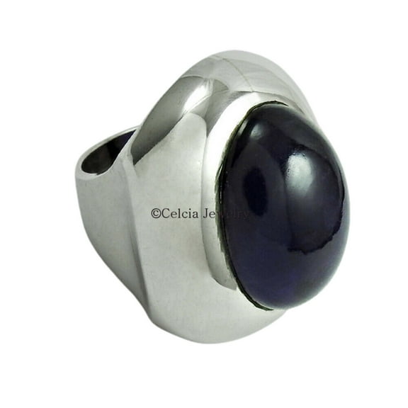 Natural Amethyst Gemstone Ring 925 Sterling Silver Handmade Jewelry for Women Birthstone Size 7