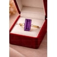 thumbnail image 1 of Natural Amethyst Gemstone Ring Woman And Mens Birthstone Gift Ring Promise Ring, 1 of 2