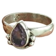 thumbnail image 1 of Natural Amethyst Purple Faceted Ring, Genuine 925 Sterling Silver, Womens Ethnic Ring, Handmade Band Ring, Engagement Rings, Promise Ring, Anniversary Gifts For Women, February Birthstone Size 7, 1 of 3
