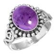 thumbnail image 1 of Natural Amethyst Ring 925 Sterling Silver Handmade Jewelry, 1 of 6