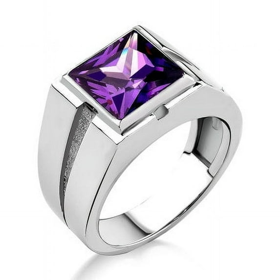 Natural Amethyst Ring Amethyst Ring Men's Ring Personalized Gift 925 Sterling Silver Gift For Men Statement Ring Gift For Her
