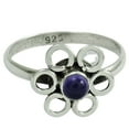 thumbnail image 1 of Natural Amethyst Ring, Real 925 Sterling Silver Ring, Purple Gemstone Ring, Round Shape Ring, February Birthstone Ring, Beautiful Ring, Proposal Ring, Birthday Gift Ring For Women (amethyst, 7), 1 of 5