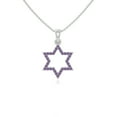 thumbnail image 1 of Natural Amethyst Star of David Pendant Necklaces for Women in Sterling Silver, February Birthstone Jewelry Gifts for Her Birthday, Wedding Anniversary, Graduation, Mothers Day,Christmas, Valentines, 1 of 7