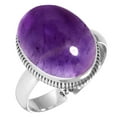 thumbnail image 1 of Natural Amethyst Women Jewelry 925 Sterling Silver Ring, 1 of 6