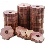 Natural Anti Moths For Textiles, Pack Of 50 Rings, Anti Moths For Clothes Wardrobes, Powerful Stinky Cedar Wood, Insect Barrier, Natural Against Moths For Wardrobes