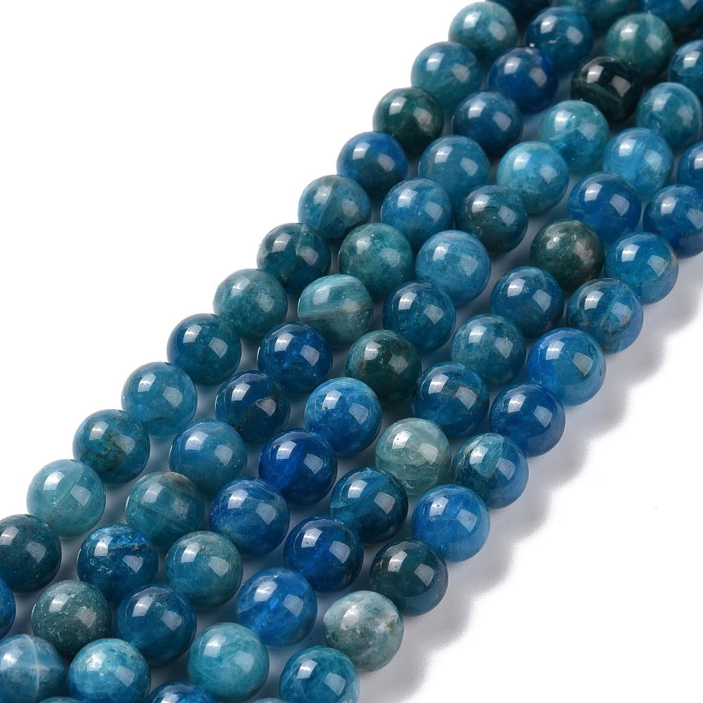 Natural Apatite Beads Strands Round 8mm Hole: 1mm about 50pcs/strand 15 ...