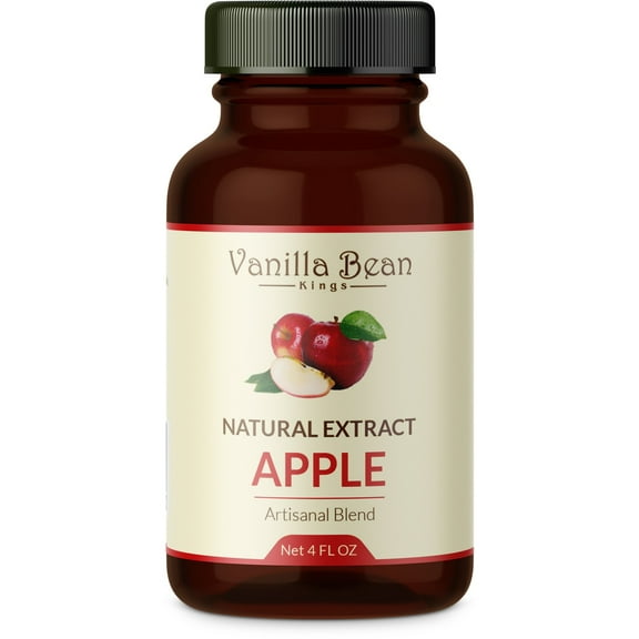 Natural Apple Extract for Baking and Flavoring - 4 OZ - Natural Flavors for Baked Goods, Desserts, & Cooking