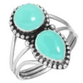 thumbnail image 1 of Natural Aqua Chalcedony Women Jewelry 925 Sterling Silver Ring, 1 of 5