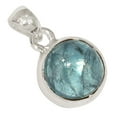 thumbnail image 1 of Natural Aqua Kyanite 925 Sterling Silver Pendant Jewelry ALLP-28101, 1 of 1