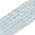 thumbnail image 1 of Natural Aquamarine Beads Strands Faceted Round 2~2.5mm Hole: 0.3mm, 1 of 1