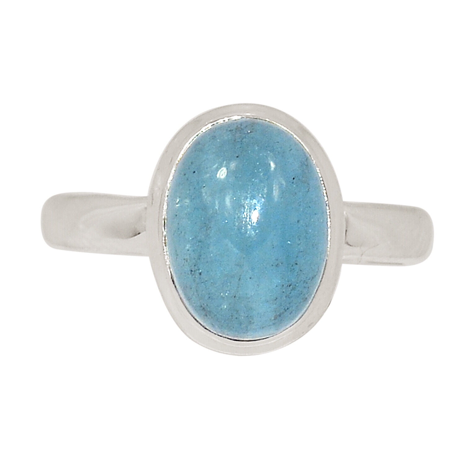 XTREMEGEMS Natural Aquamarine - Brazil 925 Sterling Silver Ring Jewelry s.9 ALLR-28033