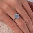 thumbnail image 1 of Natural Aquamarine Ring, Stone Ring, March Birthstone Ring, High quality Aquamarine Jewelry, Ocean Inspired Jewelry, 1 of 1