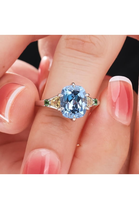 Natural Aquamarine Ring, Stone Ring, March Birthstone Ring, High quality Aquamarine Jewelry, Ocean Inspired Jewelry