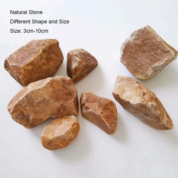 Natural Aquarium Decor Stones, 100g/250g/500g Rockery Landscaping Rocks for Fish Tank Decoration